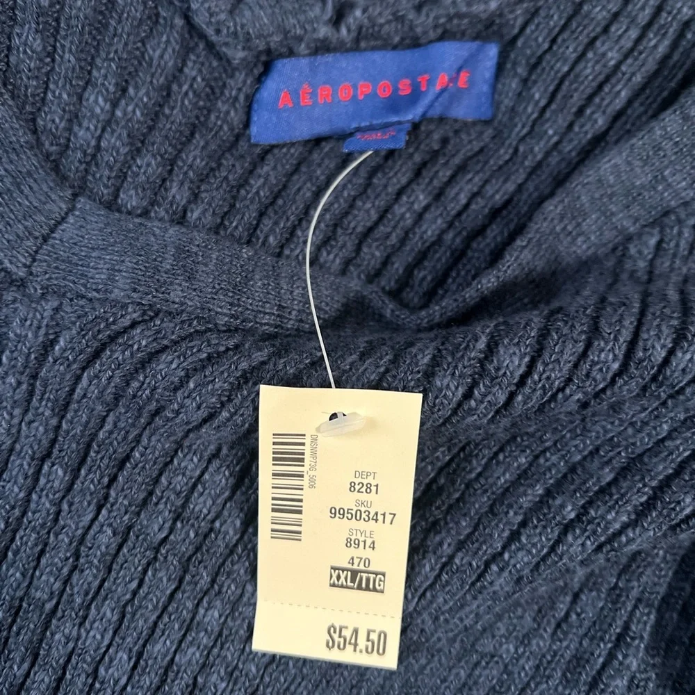 Women's Blue Ribbed Top - Picture 3 of 5